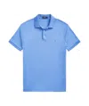 Polo Ralph Lauren Custom Slim Fit Soft Cotton Polo Shirt Man Polo Shirt Pastel Blue Size Xxl Cotton In Summer Blue
