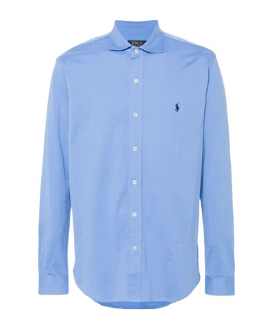 POLO RALPH LAUREN POLO PONY-EMBROIDERED COTTON SHIRT