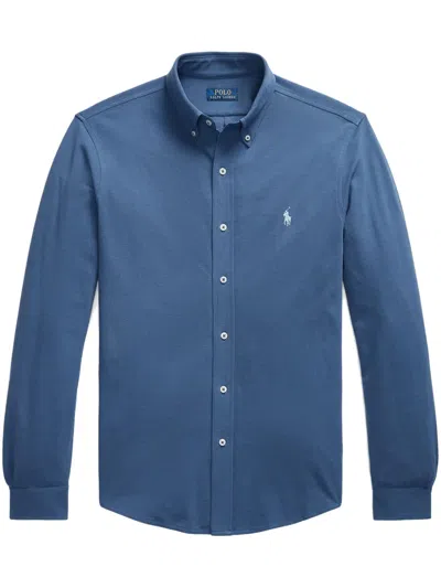 POLO RALPH LAUREN POLO PONY-EMBROIDERED COTTON SHIRT