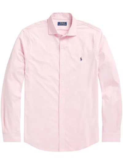 Polo Ralph Lauren Polo Pony-embroidered Cotton Shirt In Pink