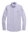 Polo Ralph Lauren Polo Pony-embroidered Cotton Shirt In Purple