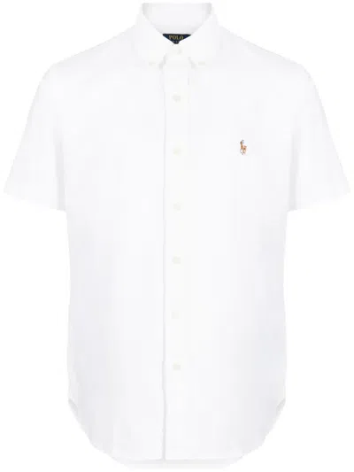 Polo Ralph Lauren Polo Pony-embroidered Cotton Shirt In White