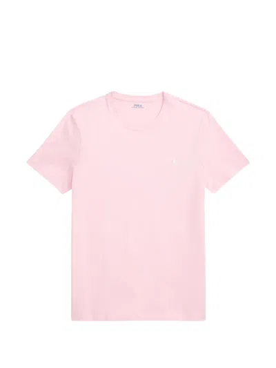 Polo Ralph Lauren Polo Pony-embroidered Cotton T-shirt In Pink