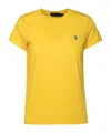 Polo Ralph Lauren Polo Pony-embroidered Cotton T-shirt In Yellow