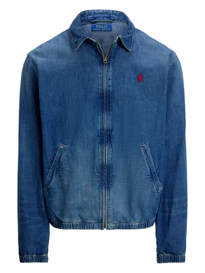 Polo Ralph Lauren Polo Pony-embroidered Denim Jacket In Blue
