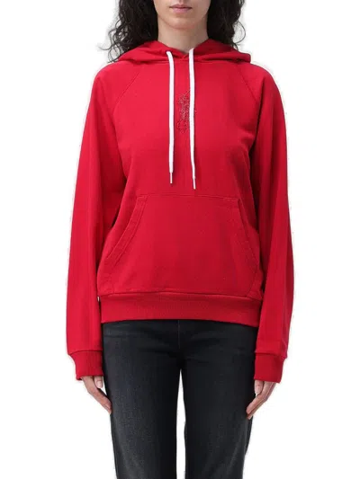 Polo Ralph Lauren Polo Pony Embroidered Drawstring Hoodie In Red
