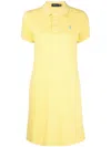 Polo Ralph Lauren Polo-pony Embroidered Dress In Gelb