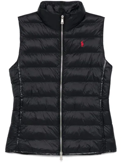 Polo Ralph Lauren Polo Pony-embroidered Gilet In Black