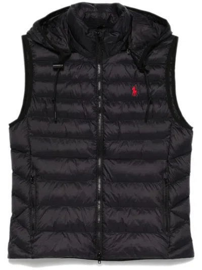 Polo Ralph Lauren Polo Pony-embroidered Gilet In Black