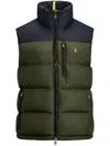 Polo Ralph Lauren The Gorham Colour-blocked Down Gilet In Green
