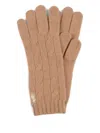 Polo Ralph Lauren Polo Pony-embroidered Gloves In Brown