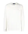 Polo Ralph Lauren Polo Pony-embroidered Honeycomb Knit Jumper In White