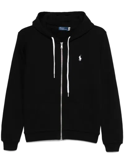 Polo Ralph Lauren Polo Pony-embroidered Hoodie In Schwarz
