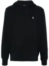 Polo Ralph Lauren Polo Pony Cotton Hoodie In Black