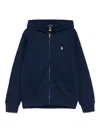 Polo Ralph Lauren Polo Pony-motif Hoodie In Blue