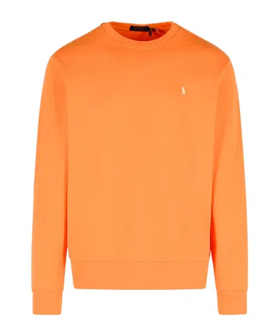 Polo Ralph Lauren Polo Pony Embroidered Hoodie In Orange