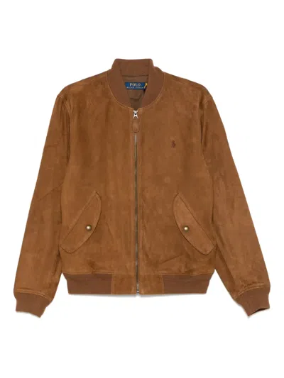 Polo Ralph Lauren Polo Pony-embroidered Jacket In Brown