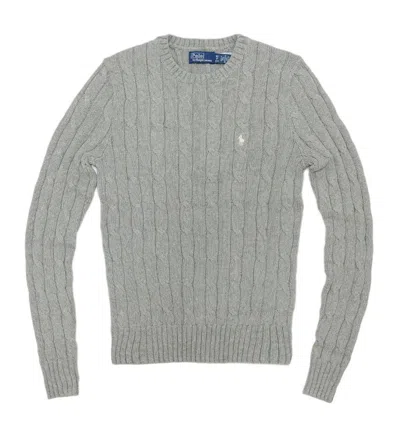 Polo Ralph Lauren Polo Pony Embroidered Knitted Jumper In Grey