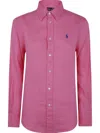 Polo Ralph Lauren Fuchsia Linen Shirt In Fuchsia