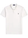 Polo Ralph Lauren Custom Slim Fit Stretch Mesh Polo Shirt In 白色