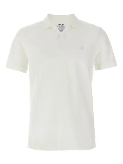 Polo Ralph Lauren Logo Embroidery Shirt Polo In White