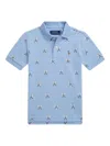 Polo Ralph Lauren Kids' Tennis Racquet Print Cotton Piqué Polo