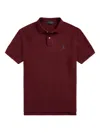 Polo Ralph Lauren Polo Pony-embroidered Polo Shirt In Burgundy