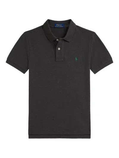 Polo Ralph Lauren Polo Pony-embroidered Polo Shirt In Black