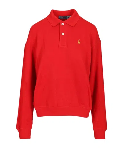 Polo Ralph Lauren Polo Pony-embroidered Polo Shirt In Red