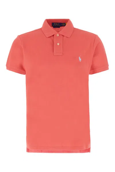 Polo Ralph Lauren Polo Pony Embroidered Polo Shirt In Red