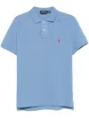 Polo Ralph Lauren Polo Pony-embroidered Polo Shirt In Blue