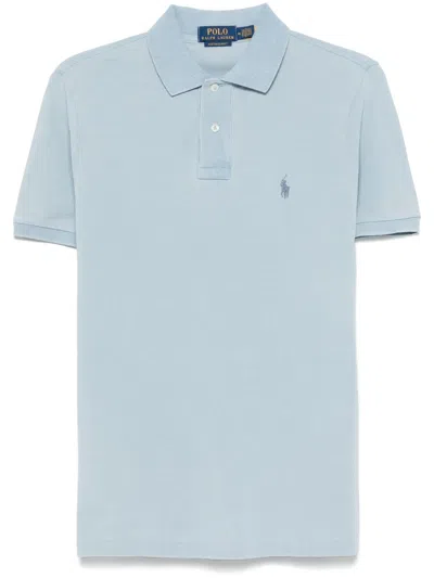 Polo Ralph Lauren Polo Pony-embroidered Polo Shirt In Blue