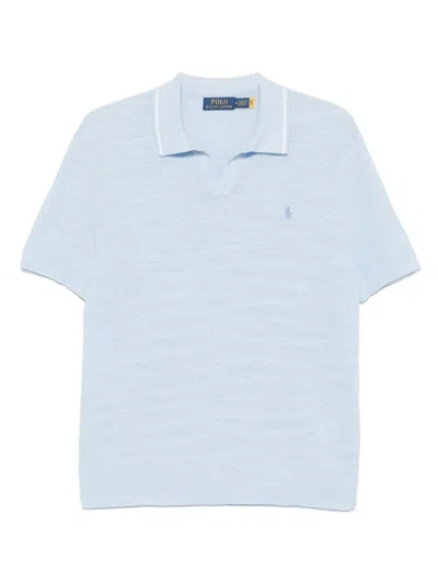 Polo Ralph Lauren Polo Pony-embroidered Polo Shirt In Blue