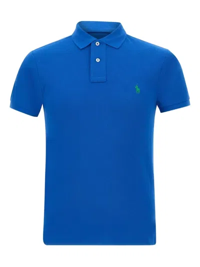Polo Ralph Lauren Polo Pony-embroidered Polo Shirt In Blue