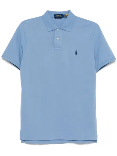 Polo Ralph Lauren Polo Pony-embroidered Polo Shirt In Blue