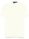 Polo Ralph Lauren Cotton Polo In Pastel Yellow With Logo In Green