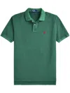Polo Ralph Lauren Washed Forest Green Cotton Polo In Green