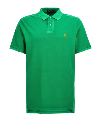 POLO RALPH LAUREN POLO RALPH LAUREN LOGO EMBROIDERED SHORT SLEEVED POLO SHIRT