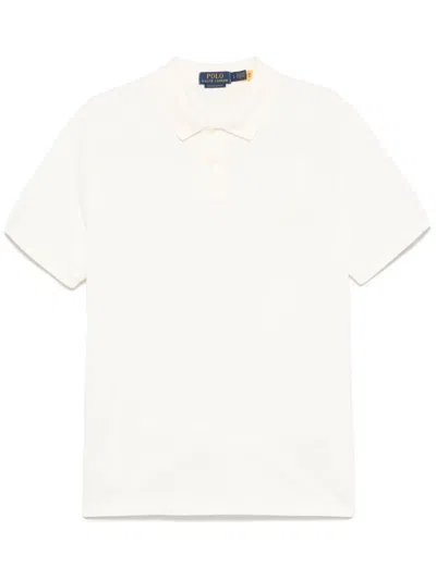 Polo Ralph Lauren Polo Pony-embroidered Polo Shirt In Neutrals