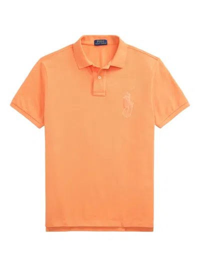 Polo Ralph Lauren Polo Pony-embroidered Polo Shirt In Orange