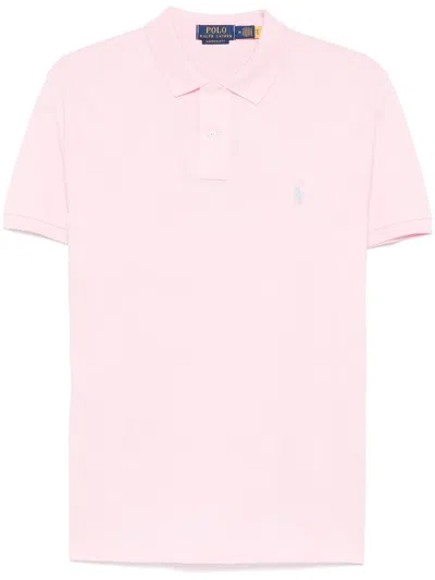 Polo Ralph Lauren Polo Pony-embroidered Polo Shirt In Pink
