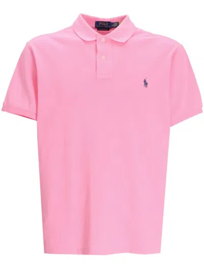 Polo Ralph Lauren Polo Pony-embroidered Polo Shirt In Pink