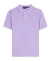 Polo Ralph Lauren Man Polo Shirt Lilac Size Xxl Cotton In Purple