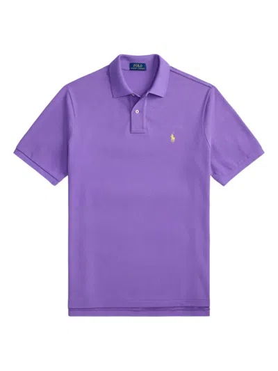 Polo Ralph Lauren Polo Pony-embroidered Polo Shirt In Purple