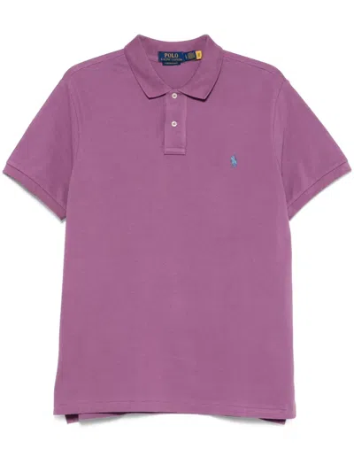Polo Ralph Lauren Polo Pony-embroidered Polo Shirt In Purple