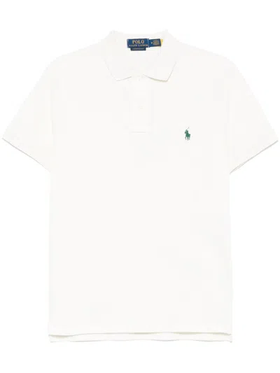 Polo Ralph Lauren Polo Pony-embroidered Polo Shirt In White