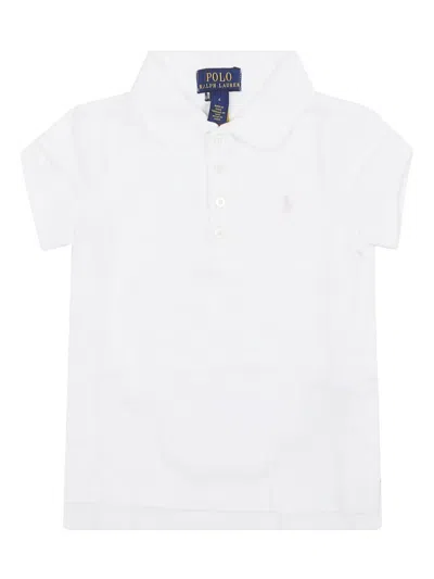 Polo Ralph Lauren Kids' Polo Pony-embroidered Polo Shirt In White