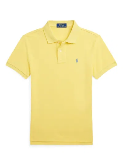 Polo Ralph Lauren Kids' Polo Pony-embroidered Polo Shirt In Yellow