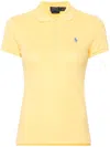 Polo Ralph Lauren Ralph Lauren Julie Logo-embroidered Polo Shirt In Yellow