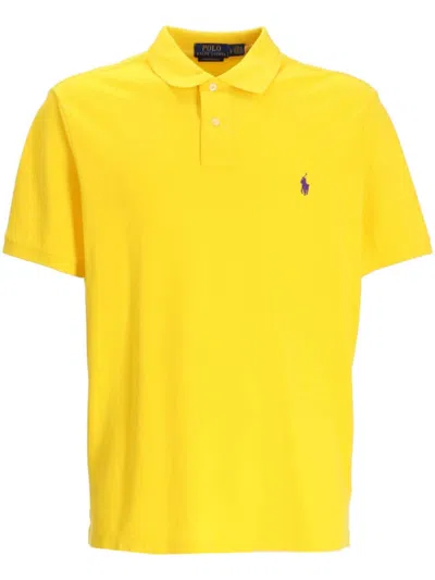 Polo Ralph Lauren Polo Pony-embroidered Polo Shirt In Yellow
